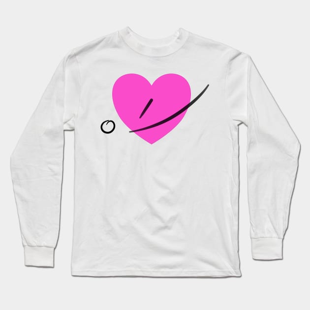 “I ❤️ Shorthand” in Gregg Shorthand Long Sleeve T-Shirt by rand0mity